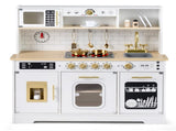Kids Wooden Play Kitchen with Realistic Lights & Sounds, Pretend Ice Maker & Storage for Toddlers 24368819