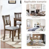 Wooden Dining Chairs Set of 4, Kitchen Chair with Padded Seat, Upholstered Side Chair for Dining W1998126424