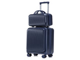 14"/20" 2 pcs/set in ABS Spinner Wheel Luggage, with Combination Lock and Front Opening Design, 14" 07544995