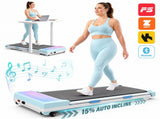Walking Pad Treadmill 15% Auto Incline, Under Desk Treadmill 80211595
