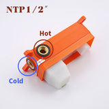 Wall Mount Faucet for Bathroom Sink or Bathtub, Single Handle 2 Holes Brass Rough-in Valve Included, T3177P269153