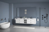 84in. W x48 in. H Metal Framed Bathroom Mirror for Wall, Rectangle Mirror, Bathroom Vanity Mirror W1272101957