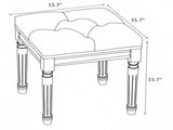 French Style Bench, Linen Fabric Entryway Bench, Upholstered Tufted End of Bed Bench with Brushed 64075268