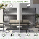 Metal Privacy Screens and Panels with Free Standing, Freestanding Outdoor Indoor Privacy Screen, W1859P145843