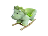 Kids Ride-On Rocking Horse Toy with Lullaby Song,Dinosaur Rocking Toy with Hand Puppets and Safety 37811505