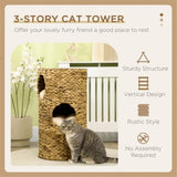 ZNTS Wooden Cat House/Cat Trees /Cat Climbing Tower （Prohibited by WalMart） 63763548