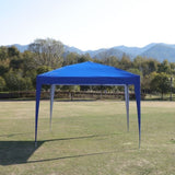 ZNTS Outdoor 10x 10Ft Pop Up Gazebo Tent Canopy with 4pcs Weight sand bag,with Carry Bag-Blue W419P147527