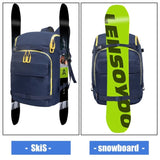 50L Blue Travel Ski Backpack for ski helmets, goggles, gloves, skis & other accessoriesAmazon 36520443