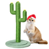 ZNTS 26in Cactus Cat Scratching Post, Cute Cat Scratcher with Natural Sisal Posts & Flower Toppers for 48403907