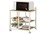 Natural Brown and White Kitchen Cart B062P153920
