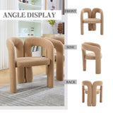 COOLMORE Contemporary Designed Velvet Fabric Upholstered Accent/Dining Chair /Barrel Side Chairs W395P224766