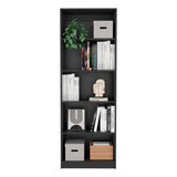 ZNTS Home 4 Shelves Bookcase with Multi-Tiered Storage -Black -Office B070137818