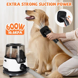 ZNTS Dog Grooming Kit, Pet Hair Vacuum and Dog Dryer 5 Pet Grooming Tools, 600w Dog Grooming Vacuum 44455592