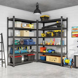 Garage Storage Rack, 6-Story Metal Shelves, Adjustable Partition Storage Unit, Supermarket, Home, 49319453