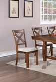 ZNTS Set of 2 Side Chairs Natural Brown Finish Solid wood Contemporary Style Kitchen Dining Room B01181967