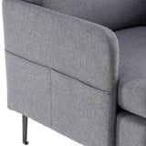 Lounge Chair, Comfy Single Sofa Accent Chair for Bedroom Living Room Guestroom, Dark Grey 88011294