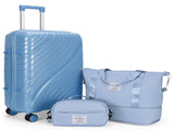 Luggage Sets 3 Piece, PP Luggage Set, Suitcases with Wheels, Hardside Hard Shell Travel Luggage with 06334447