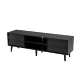 63 Inch TV Stand Features Vintage-style and Bevel Design, TV Stand with Drawers, Entertainment W578P193299