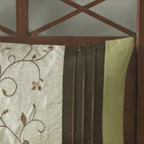 Embroidered 7 Piece Comforter Set Green Queen B03597123