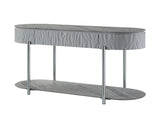Yukino Gray High Gloss & Chrome Finish Sofa Table B2726P265752