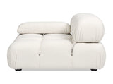 Marcel 36" Bubble Modular Modern Lounge Arm Chair, Ivory White Boucle B2719P238257