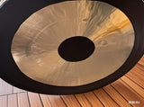 50cm Two-Color Handmade Brass Gong, Traditional Chinese Percussion Instrument for Wedding 59989027