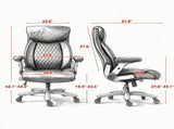 600 lbs Heavy Duty Ergonomic Office Chair, with Inflatable Lumbar Support, Heavy Duty Desk Chair 61877734