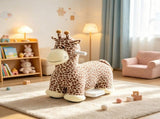 Brown 6V Battery Powered Ride On Giraffe for Outdoor Backyard Fun, Kids Ride On Toy, Washable 79859213