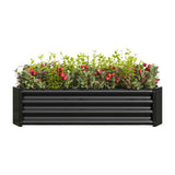 Metal Raised Garden Bed, Rectangle Raised Planter 421ft for Flowers Plants, Vegetables Herb Veezyo 62917214