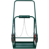 440lbs capacity Cylinder Cart,WELDING CYLINDER HAND TRUCK,Large Dual Oxygen Tank Cart Dolly With W465P175696