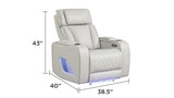 ZNTS Fortuner Modern Style Upholstery Recliner Chair Made with Wood & Massage Function Included-Beige B009P287720