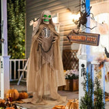 Decorate an outdoor skeleton for Halloween 03608214