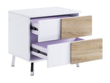 Verux White High Gloss Finish End Table B2726P244385