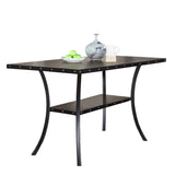 Dining Room Furniture Natural Wooden Rectangular Dining Table 1pc Counter Height Dining Table Only B011P160054