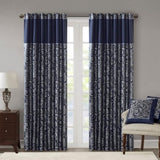 Jacquard Curtain Panel Pair B03598176