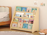 4-Tier Kids Bookshelf,Book Display Shelf Bookcase Book Cabinet Organizedfor Bedroom,Playroom,Neutral 94220371