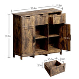 ZNTS Storage Cabinets,Wooden Floor Cabinet,with Drawers and Shelves Storage Cabinets,Accent Cabinet for 07194330