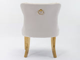 Furniture,Modern, High-end Tufted Solid Wood Contemporary Velvet Upholstered Dining Chair with 80440132
