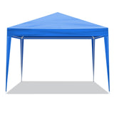 ZNTS 10'x10' Gazebo Waterproof Outdoor Canopy Patio Tent Party Tent for Wedding BBQ Cater, Blue 44411827