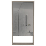 Mariana Medicine Cabinet, One External Shelf, Single Door Mirror Two Internal Shelves -Light Gray B20091946