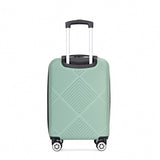 4-piece ABS lightweight suitcase, 14 inch makeup box, aircraft wheels OLIVE GREEN W284P149259