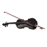 ZNTS New 4/4 Acoustic Violin Case Bow Rosin Black 67620583