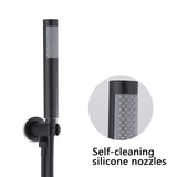 Wall Mounted Round Shower Combo Set with 10" Rain Shower head and Handheld Shower Head Set with W121957633