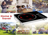 3500W Electric Single Burner Cooktop 110V - Rapid Heating Hot Plate with 4 Preset Modes 11568545