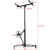 ZNTS Drywall Lift Panel 13' Lift Drywall Panel Hoist Jack Lifter,black W46577217