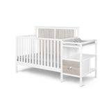 Connelly 4-in-1 Crib and Changer Combo White/Rockport Gray B022P204834