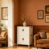 5 Tier Large Foldable Storage Cabinet with Wheels,Stackable Organizer Box for Kitchen Bathroom 81203036