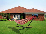 Portable Outdoor Polyester Hammock Set Red 10453484
