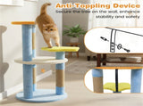 29" Moon & Star Cat Tree with 4 Levels, Jute Scratching Posts & Anti-Tipping Device for Kittens & 12602690