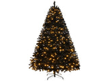 6 FT Pre-lit Artificial Christmas Tree, Hinged Xmas Pine Tree with 900 Branch Tips, 250 Lights and 36432400